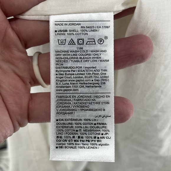 Banana Republic Shift Dress Women's Size XL Linen Tropical Resortwear Short NWT - Picture 6 of 9